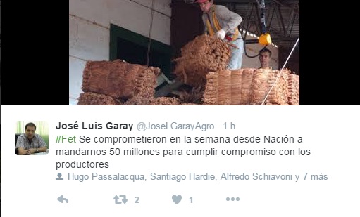 FET: Garay anunció que el martes se pagará a los&nbsp;tabacaleros