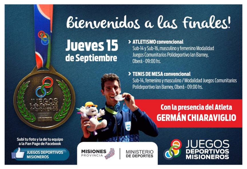 El garochista olímpico Germán Chiaraviglio estará en el atletismo del&nbsp;Polideportivo