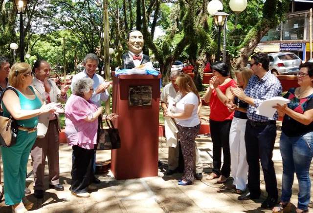 Inauguraron busto de Carlos Gardel en&nbsp;Oberá