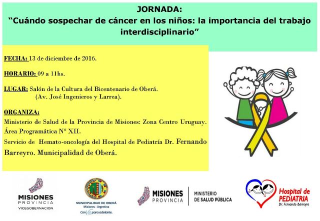 Jornada “Cuando sospechar de cáncer en los niños: La importancia del trabajo interdisciplinario”