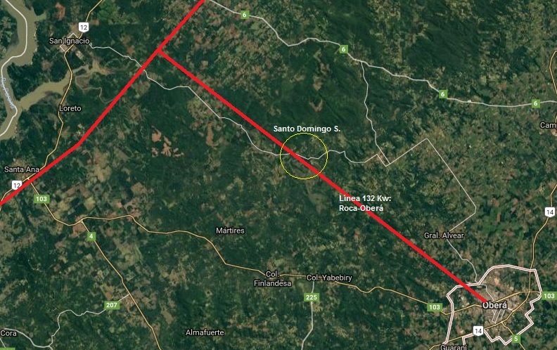 linea 132 de energía