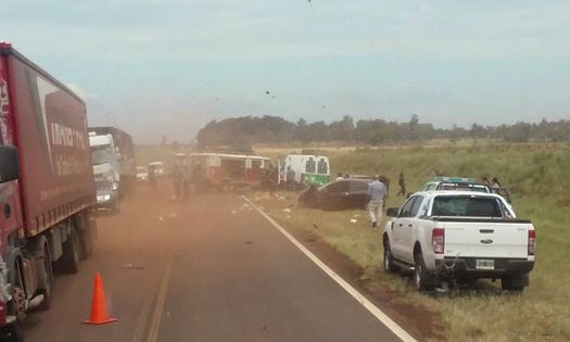 Choque frontal en la ruta 14 dejó varios&nbsp;muertos