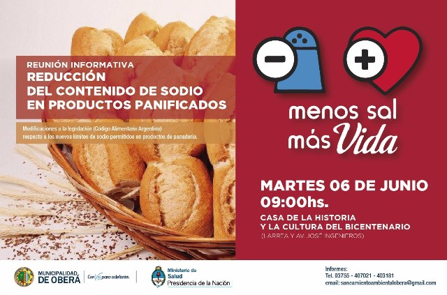 Reunión informativa para panaderías sobre reducción del contenido de&nbsp;sodio