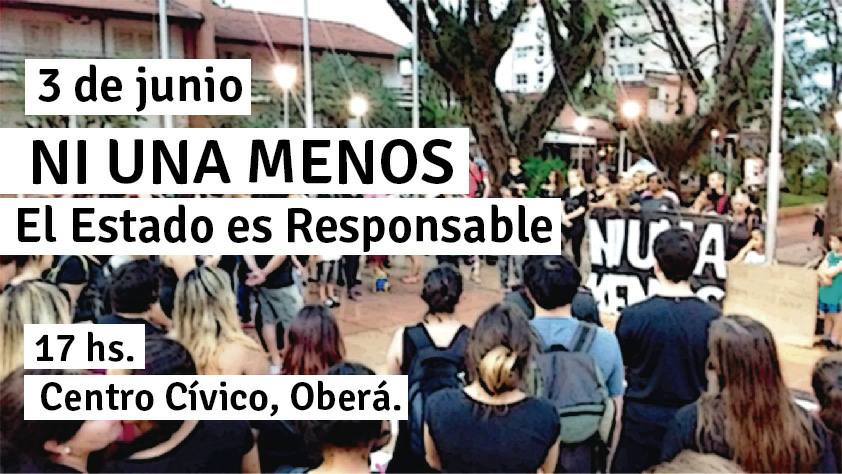 Ni Una Menos: Tercera jornada en el centro cívico a las 17&nbsp;horas