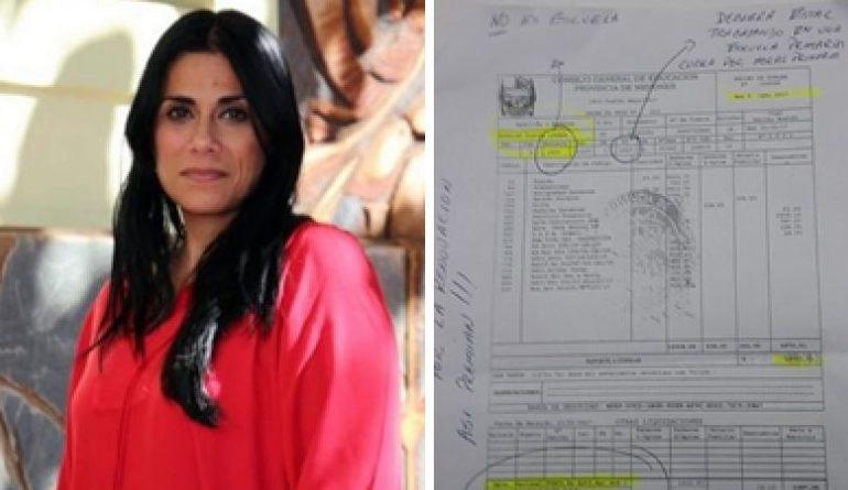 Candidata renovadora cobra tres sueldos y uno es de docente de una escuela fantasma y otra en Alba&nbsp;Posse