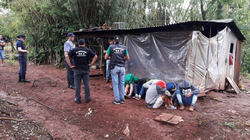 Allanaron la “guarida” de una banda delictiva, hay siete&nbsp;detenidos