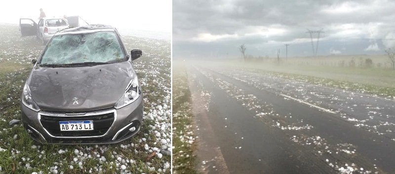 Temporal afectó unos 20 autos en la ruta&nbsp;12