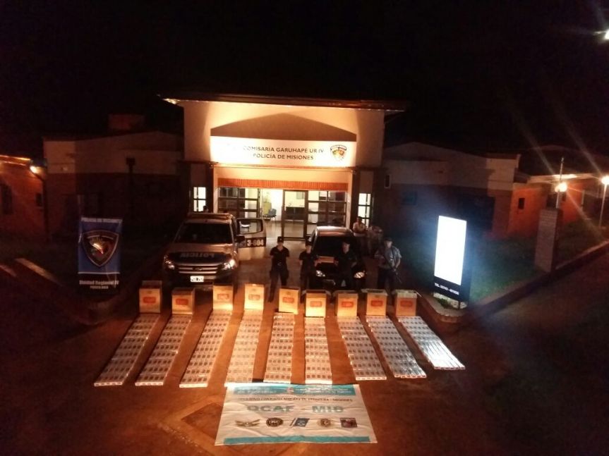 Tras persecución y tiros, la Policía incautó un auto con 500 gruesas de&nbsp;cigarrillos