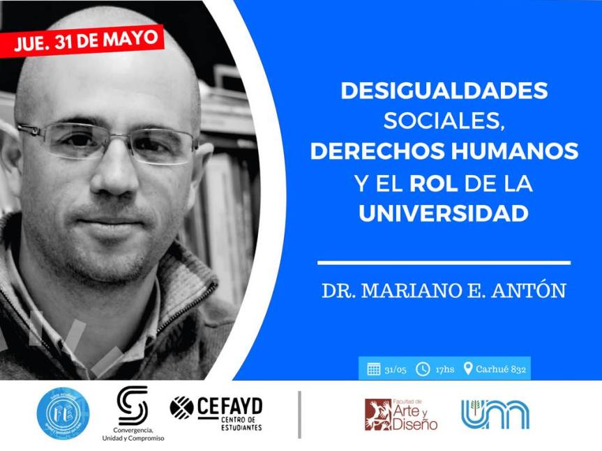 Charla/Debate: Desigualdades Sociales, Derechos Humanos y el rol de la&nbsp;Universidad