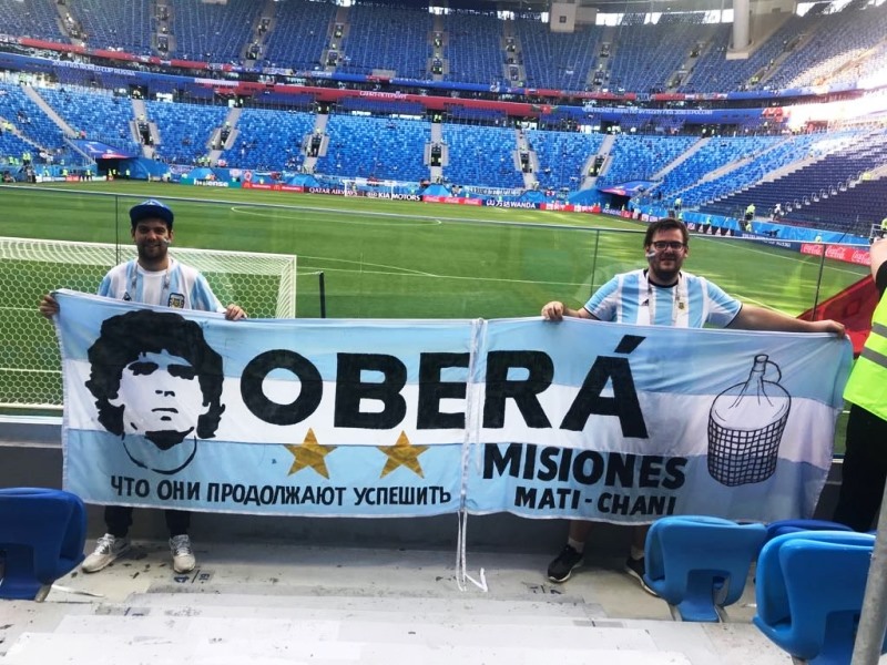 Argentina vs Nigeria: Oberá presente en el estadio de San&nbsp;Petersburgo