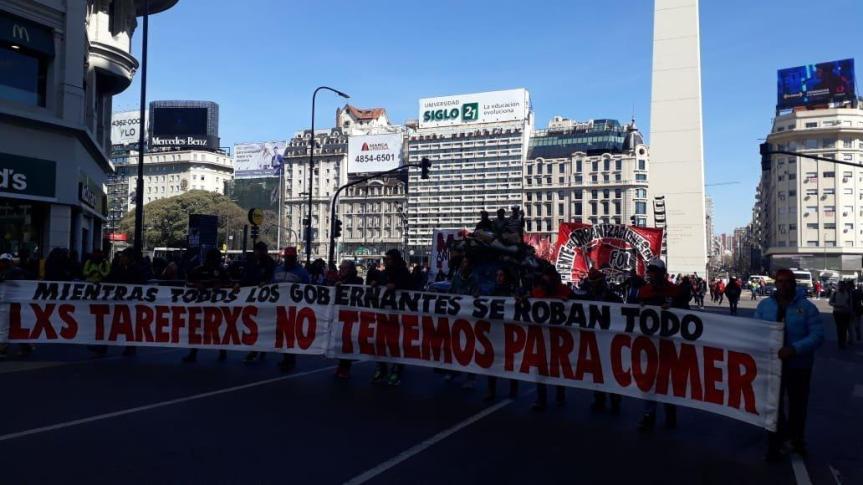 «Yerbatazo» en Buenos Aires: reclaman aumento del Subsidio Interzafra a $6.500 para los 17.000&nbsp;tareferos