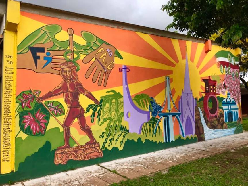 Concluyeron el mural conmemorativo de los 90&nbsp;años