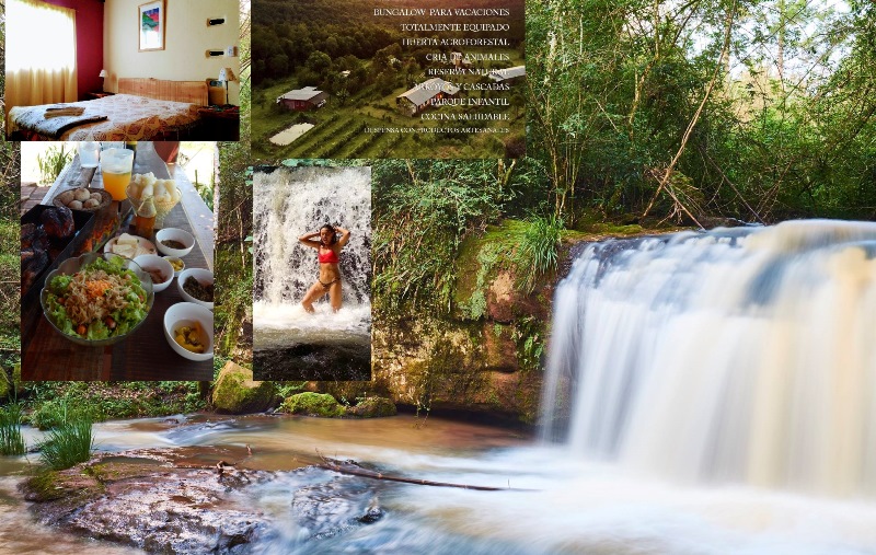 Día de campo, agroturismo, cascadas, bungalow y buena comida a solo 7 km del&nbsp;centro