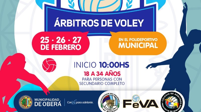 Dictan curso para ser árbitro de vóley en el Ian&nbsp;Barney