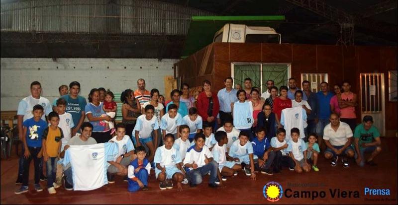 Se presentó la Escuela Municipal de Fútbol Infantil de Campo&nbsp;Viera