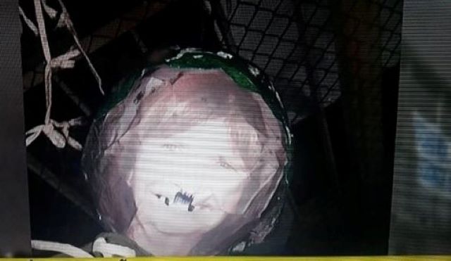 Mensaje mafioso: apareció un muñeco colgado de un puente con una foto de la cara de&nbsp;Bullrich