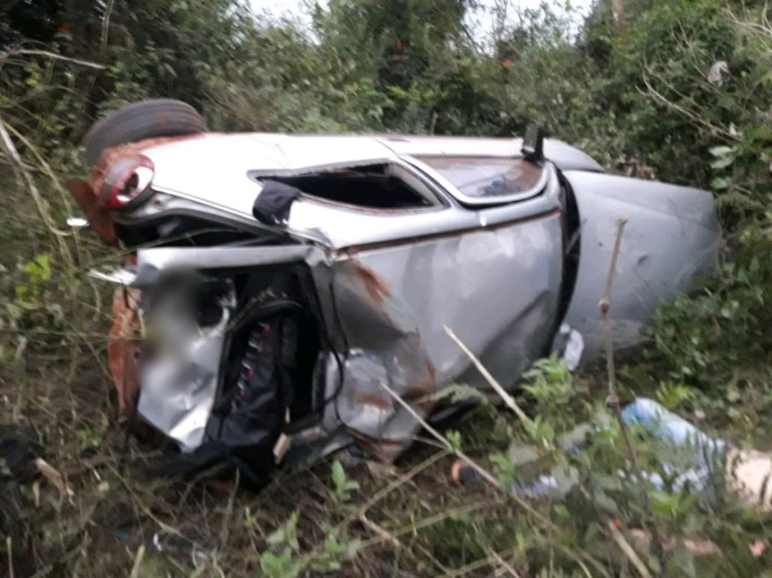 Despiste y vuelco en ruta 19 dejó un muerto y dos&nbsp;heridos