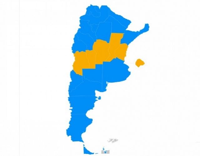 El país vuelve a quedar pintado de azul y amarillo por la distribución&nbsp;electoral