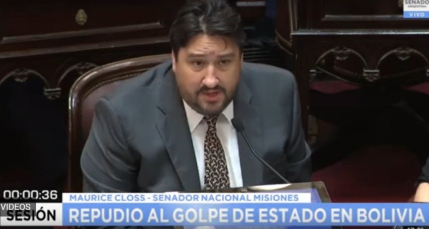 Senadores aprobaron un «enérgico repudio al golpe de estado en&nbsp;Bolivia»