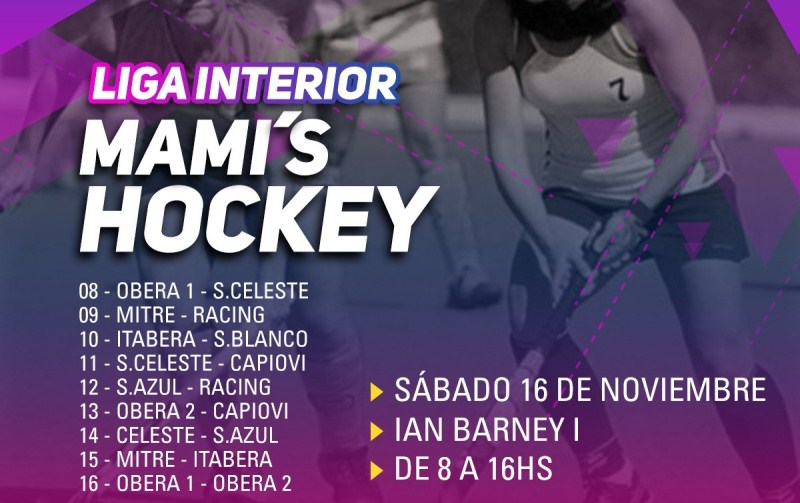 Este sábado habrá encuentro de Mami´s Hockey en el&nbsp;Polideportivo