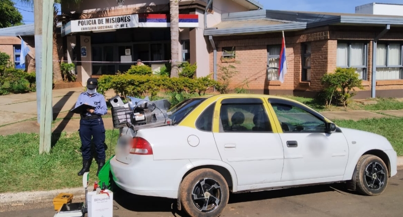 Detuvieron a un taxista que transportaba mercadería que fue robada en una&nbsp;despensa