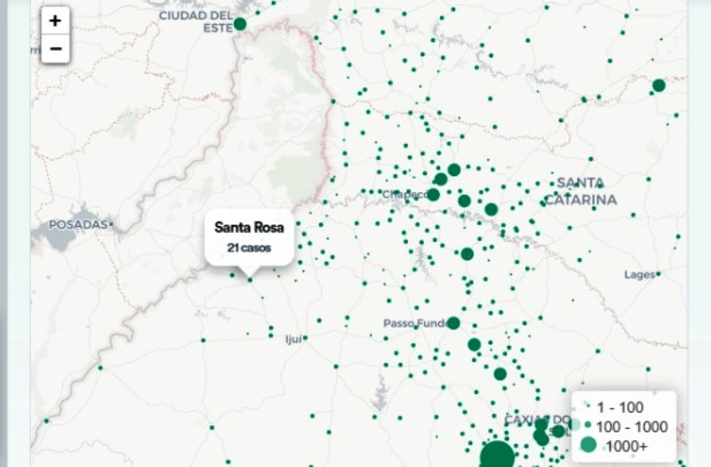 Los tres estados brasileños que limitan con Misiones suman 23.600 casos de&nbsp;Coronavirus