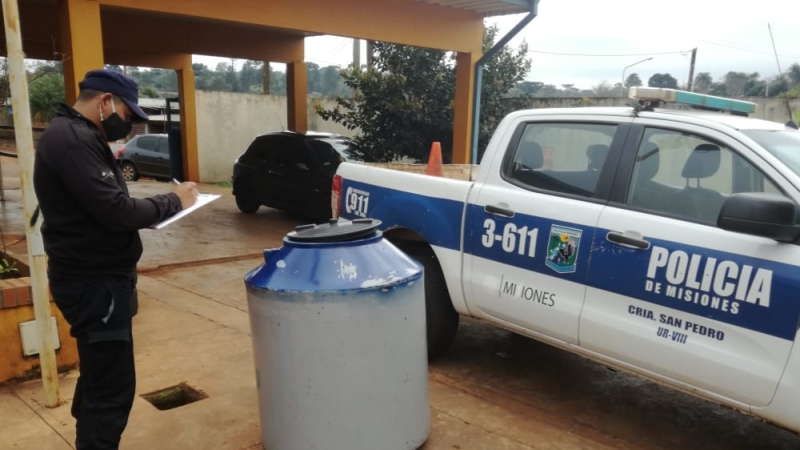 Recuperaron un tanque de agua robado a la Escuela N°&nbsp;904