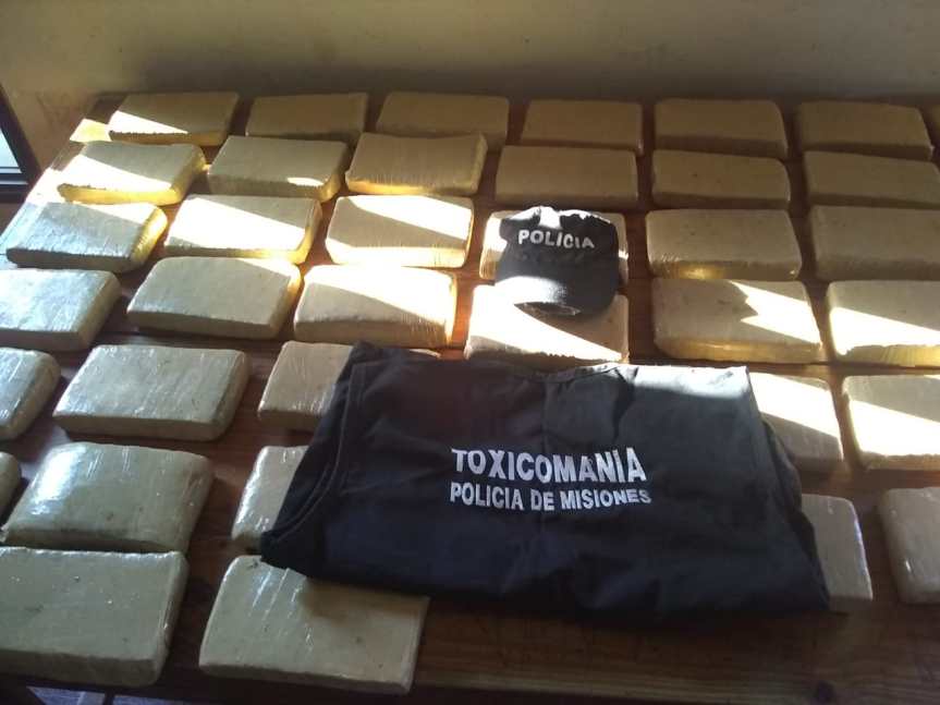 Hallaron mas de 30 kilos de marihuana a orillas del Rió&nbsp;Paraná