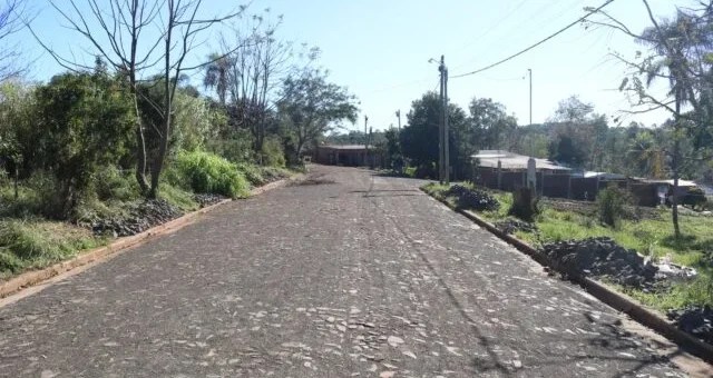 Finalizaron empedrados en calle 28 de Julio y en Km&nbsp;0