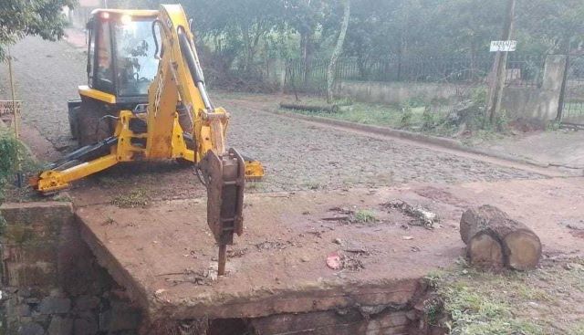 Construyen un nuevo puente en calle&nbsp;Paraguay