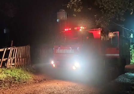 Las llamas del fuego destruyeron una vivienda en Oberá, no hubo&nbsp;lesionados