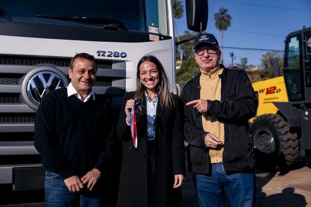 Campaña: Herrera y Passalacqua entregaron maquinaría vial financiada por el Macro a tasa&nbsp;subsidiada