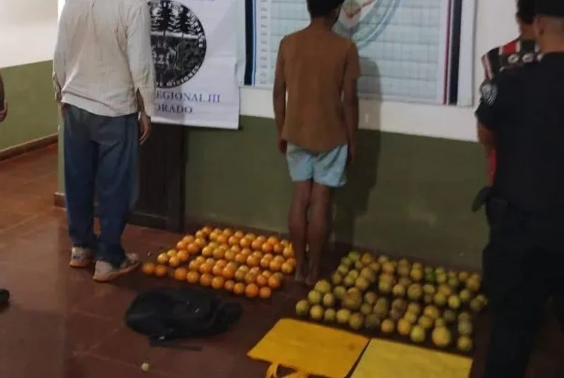 Tres sujetos detenidos por robar cítricos en una chacra del productor&nbsp;Ranger