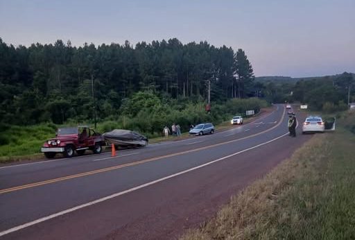 Se desprendió una rueda del trailer e impactó a otro&nbsp;vehículo