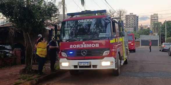 Herido atrapado en un techo debió ser rescatado en&nbsp;Oberá
