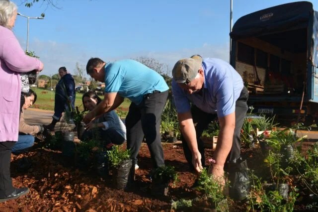 Plaza Villa Falk: realizaron una jornada de&nbsp;plantación