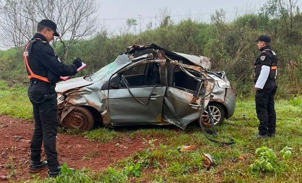 Cuatro heridos tras un vuelco en la ruta&nbsp;Costera
